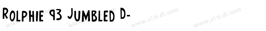 Rolphie 93 Jumbled D字体转换